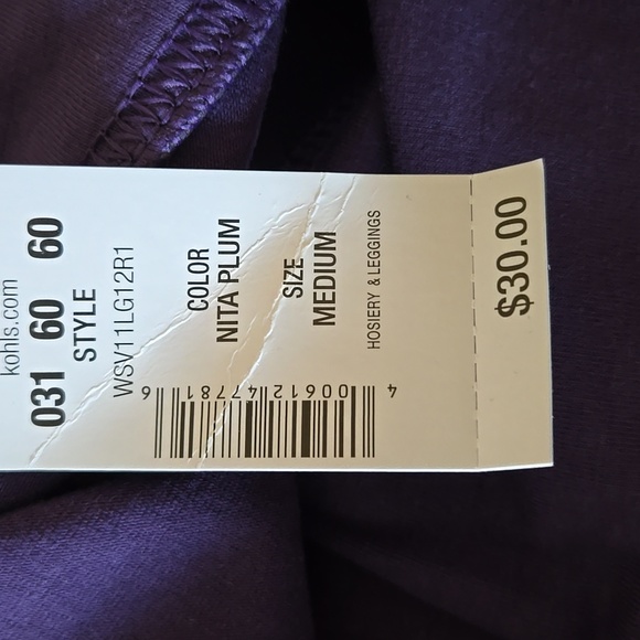 VERA WANG STRETCH LEGGINGS - Picture 7 of 8